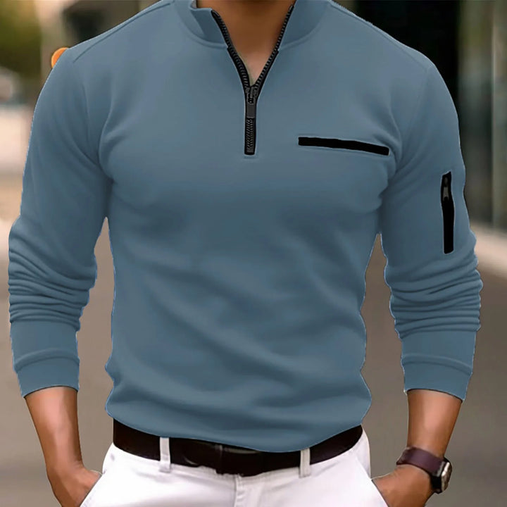 Antony | Men's Long Sleeve Quarter Zip Shirt