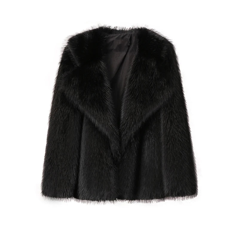 Astrid™ | Oversized Comfortable Warm Lapel Fur Coat