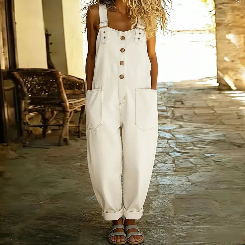 Saylor | Adjustable Soft Denim Dungarees