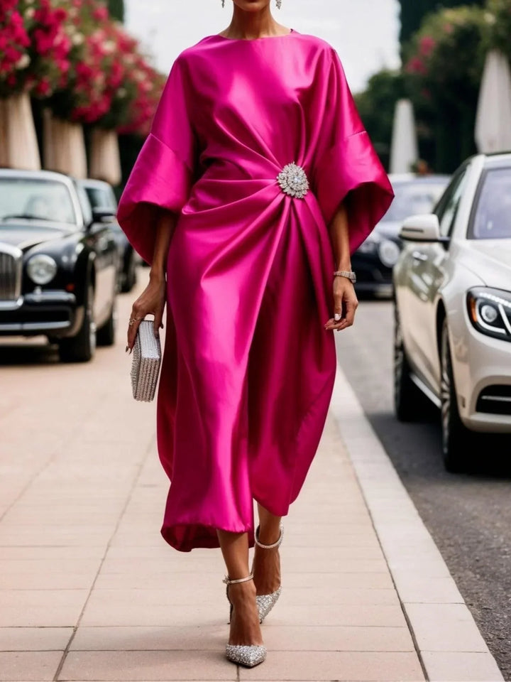 Miranda | Long Dress in Luxurious Sparkling Satin