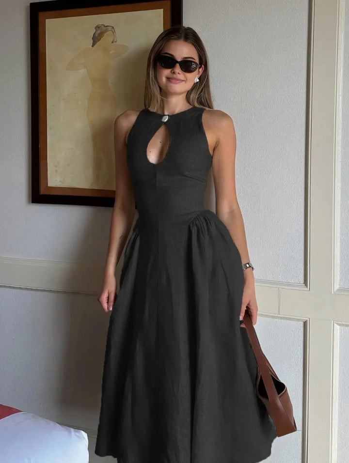 Betty | Linen Midi Dress