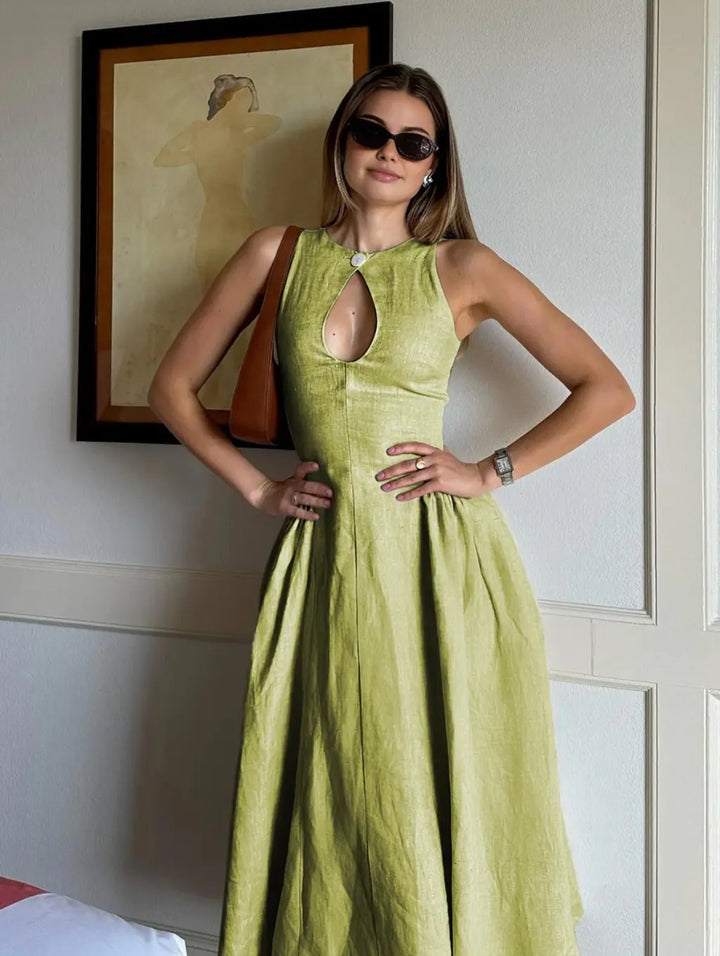 Betty | Linen Midi Dress