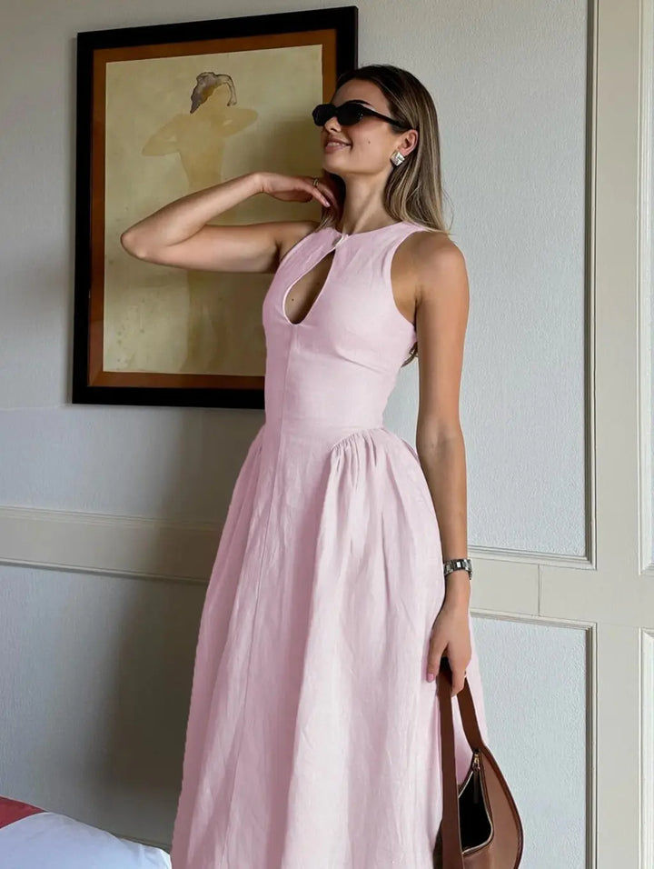 Betty | Linen Midi Dress