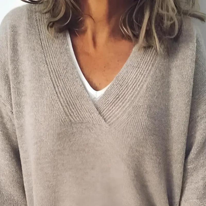 Karin™ | Loose Fit V-Neck Cashmere Sweater