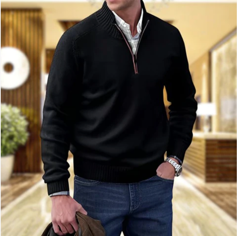 Luke™ | Polished Zip-Up Sweater