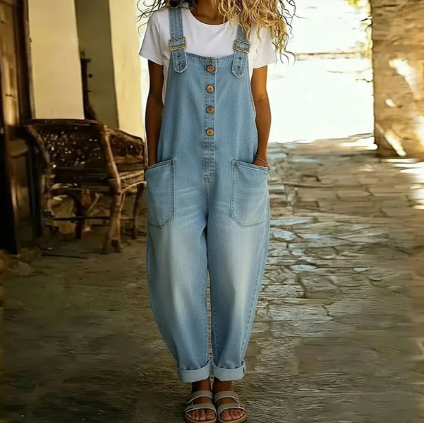 Saylor | Soft Denim Summer Playsuit