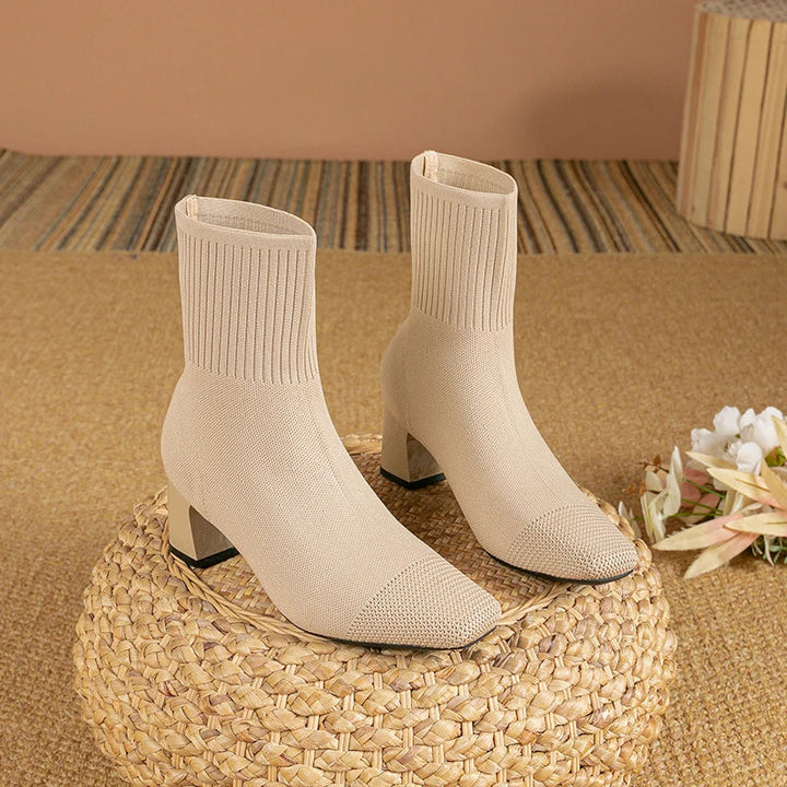 Marlinda™ | Solid Color Elegant High Heel Boots
