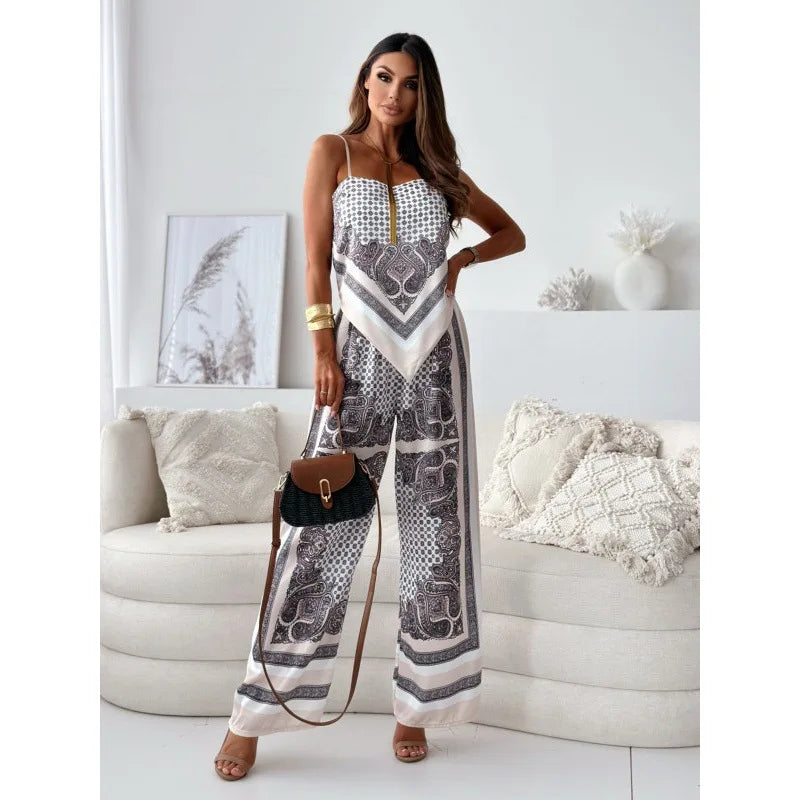 GISELA | Backless Top and Pants Set