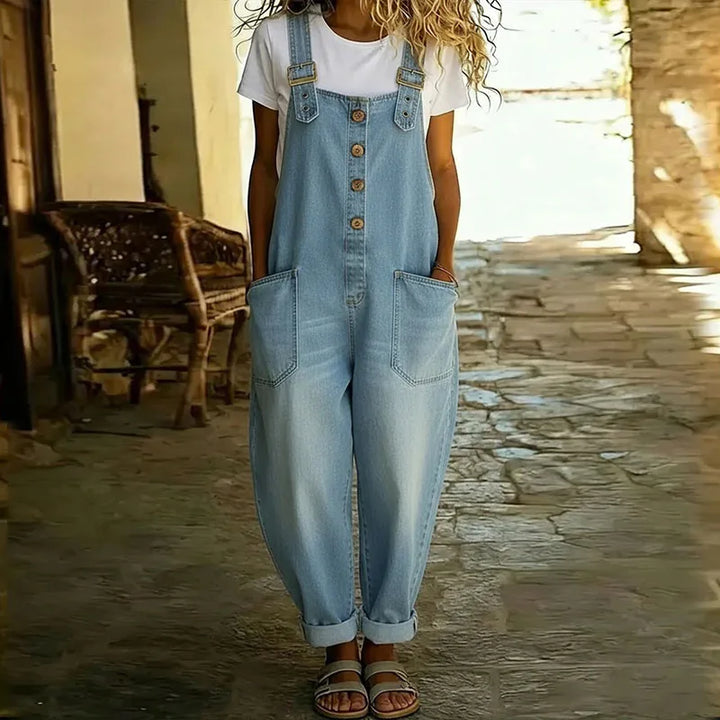 Saylor | Adjustable Soft Denim Dungarees