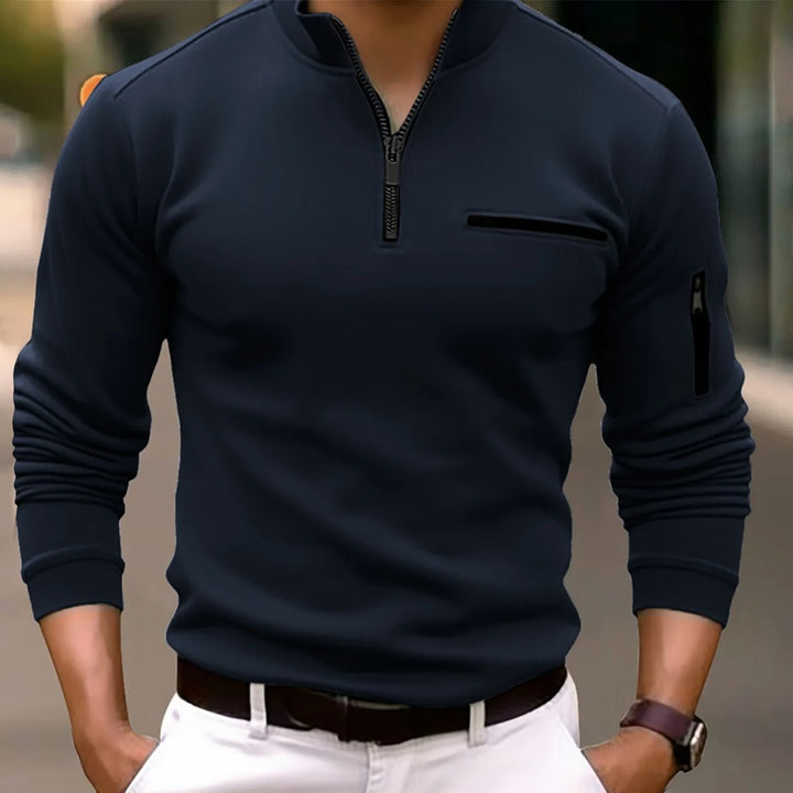 Antony | Men's Long Sleeve Quarter Zip Shirt