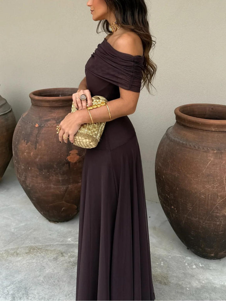Harper | Toledo One Shoulder Mesh Maxi Dress