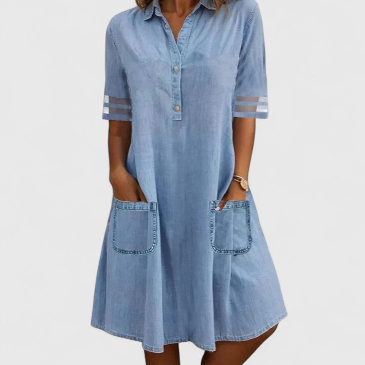 Lucía - Denim dress that highlights the silhouette