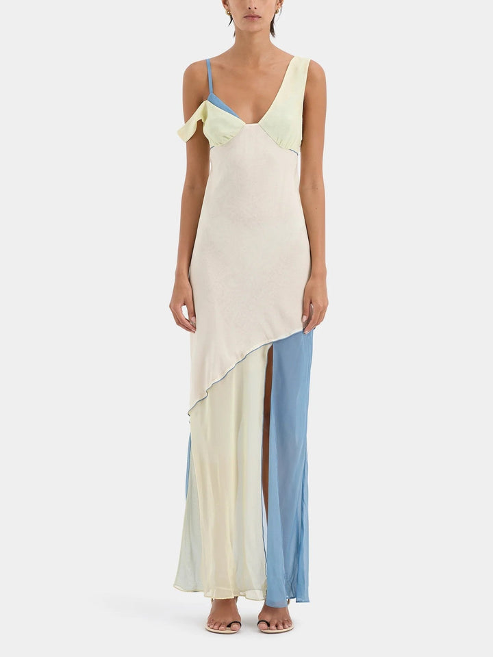 Lenora | Thames Splice Midi Dress