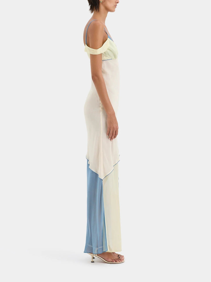 Lenora | Thames Splice Midi Dress