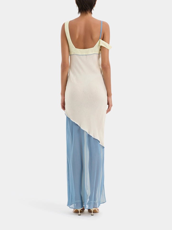 Lenora | Thames Splice Midi Dress