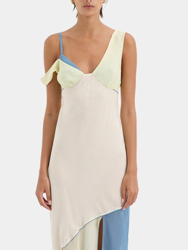 Lenora | Thames Splice Midi Dress
