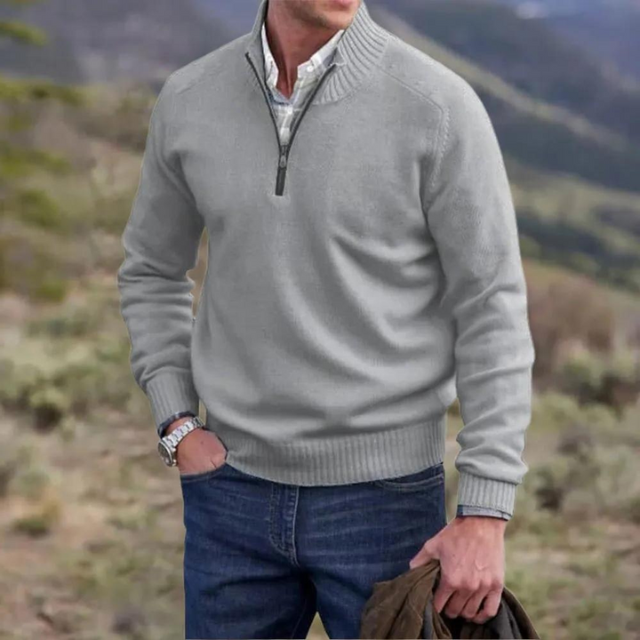 Luke™ | Polished Zip-Up Sweater