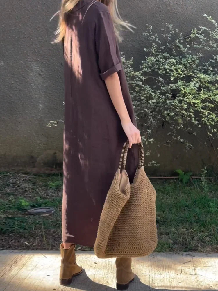 Chamsey | Women’s Casual Solid Color Dress