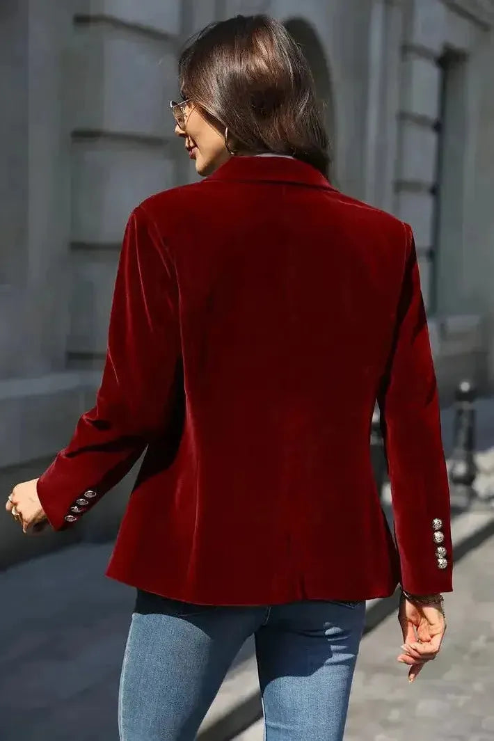 Romina | Velvet Luxe Statement Blazer