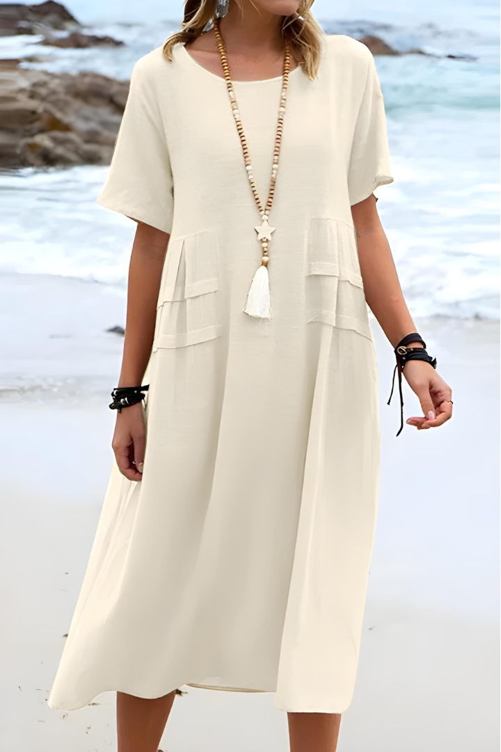 Genevive | Tummy-Smoothing Midi Dress