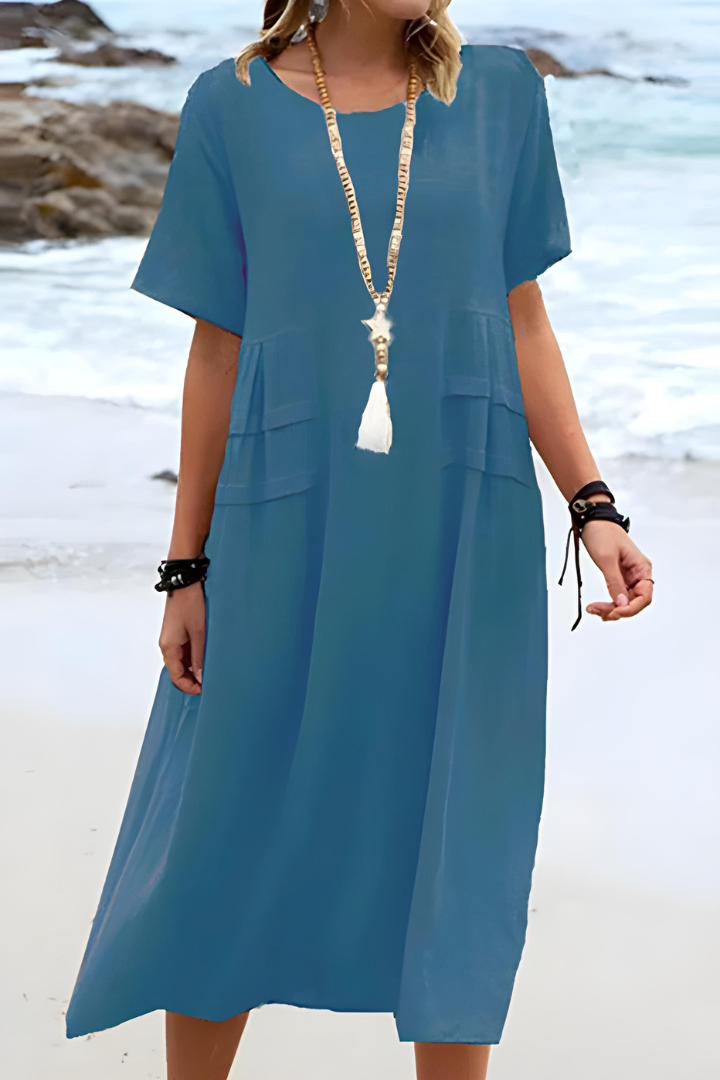 Genevive | Tummy-Smoothing Midi Dress