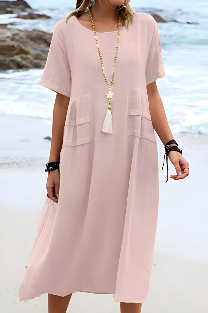Genevive | Tummy-Smoothing Midi Dress
