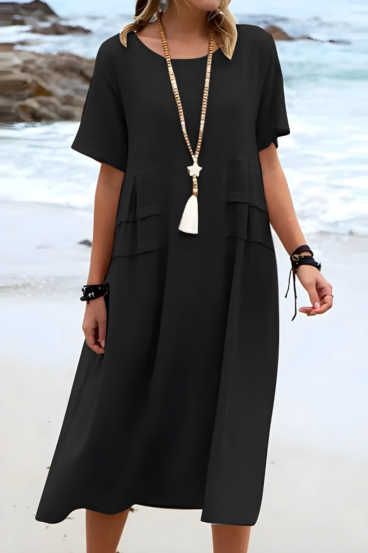 Genevive | Tummy-Smoothing Midi Dress