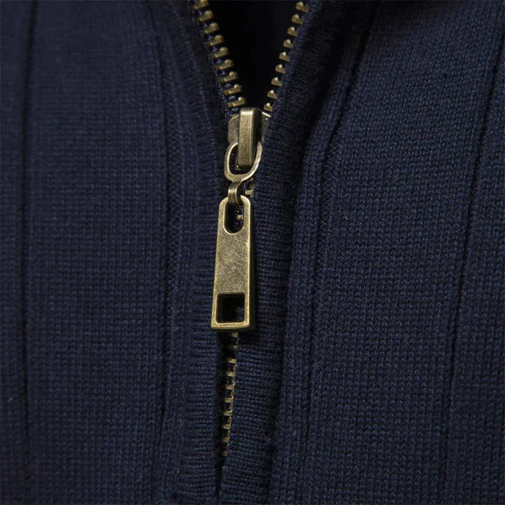 Aziel | Knitted Zip-Up Sweater