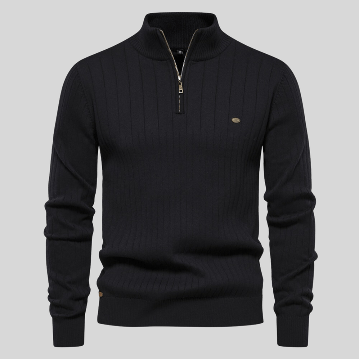 Aziel | Knitted Zip-Up Sweater