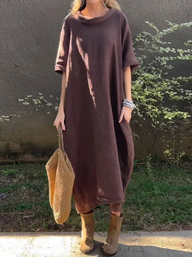 Chamsey | Women’s Casual Solid Color Dress