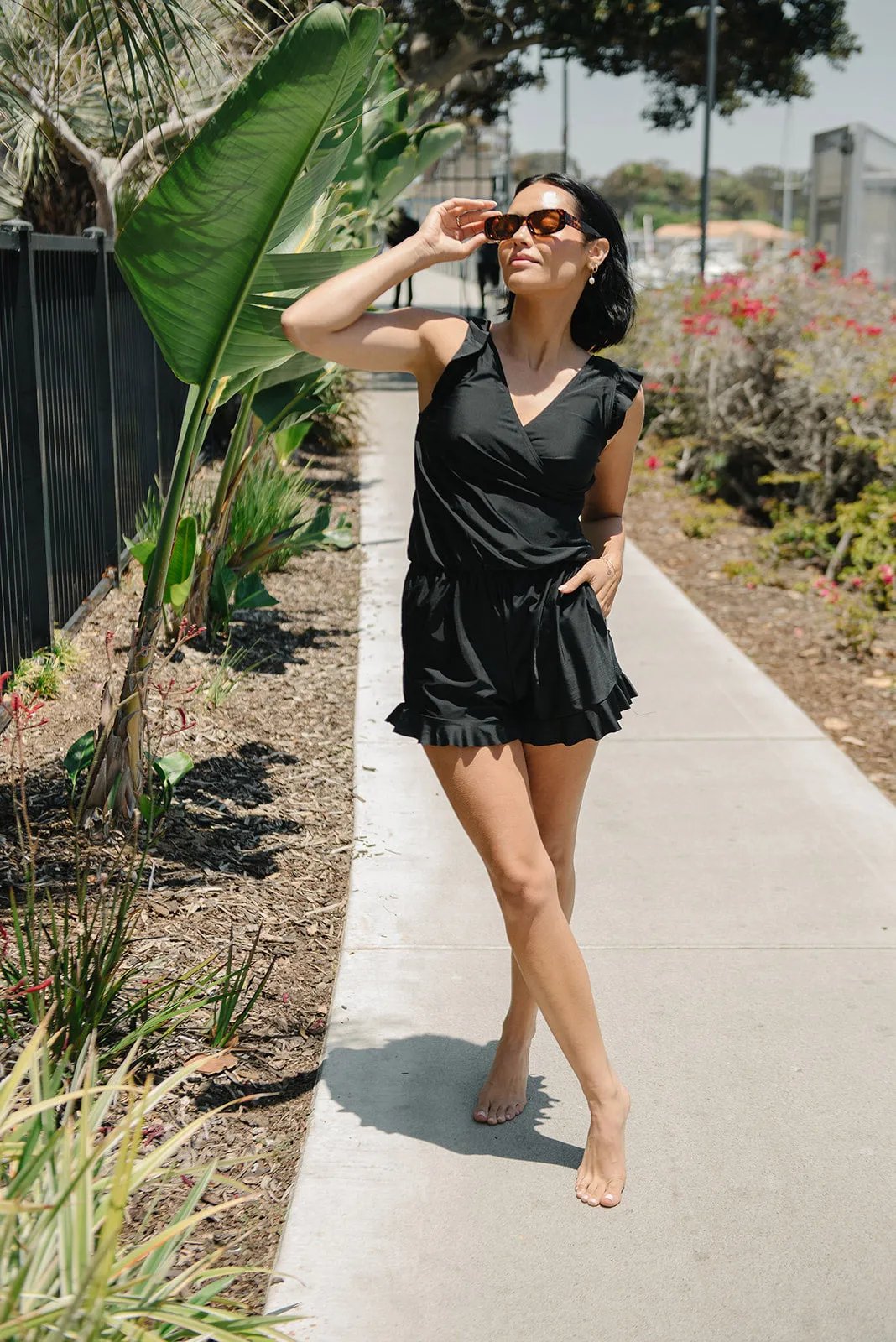 Debra | Swimsuit with Ruffles and Built-in Bra