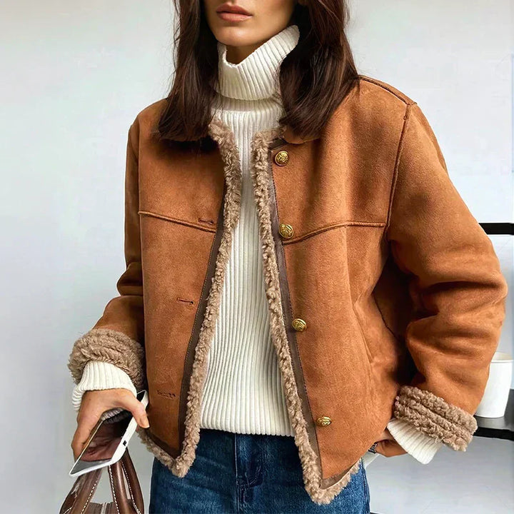 Mariella | Buttoned Sheepskin Jacket