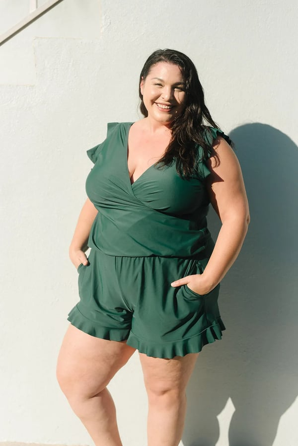 Debra | Swimsuit with Ruffles and Built-in Bra