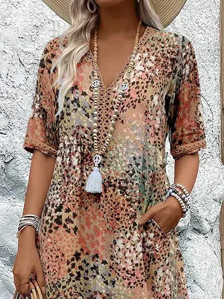 Fernanda | Vibrant mid-length Dress
