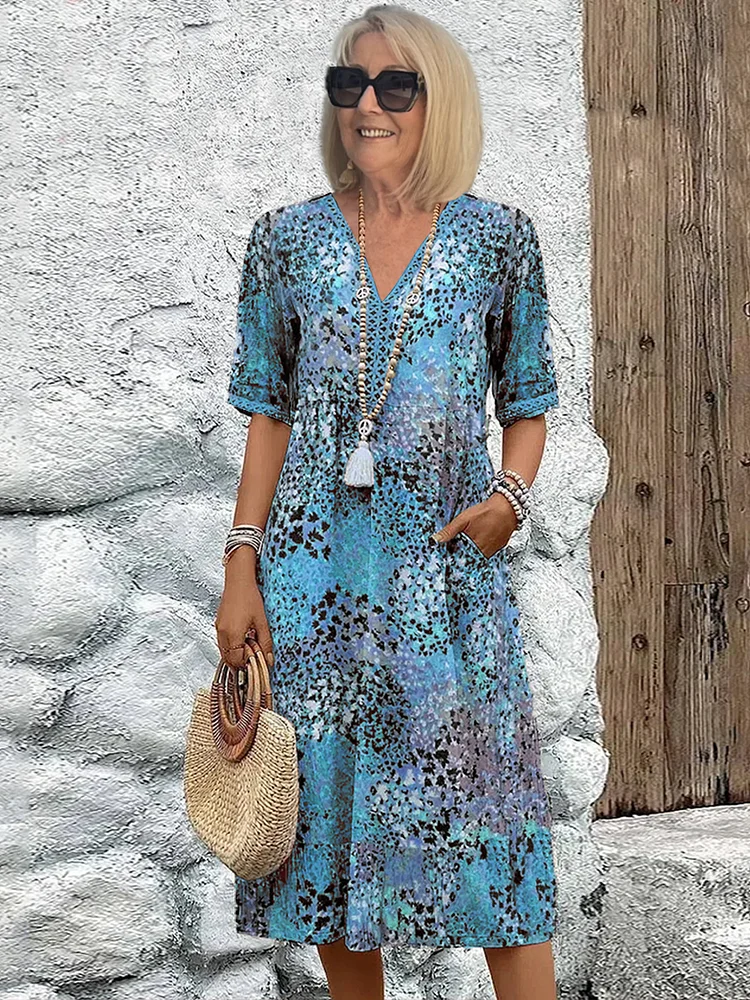 Fernanda | Vibrant mid-length Dress