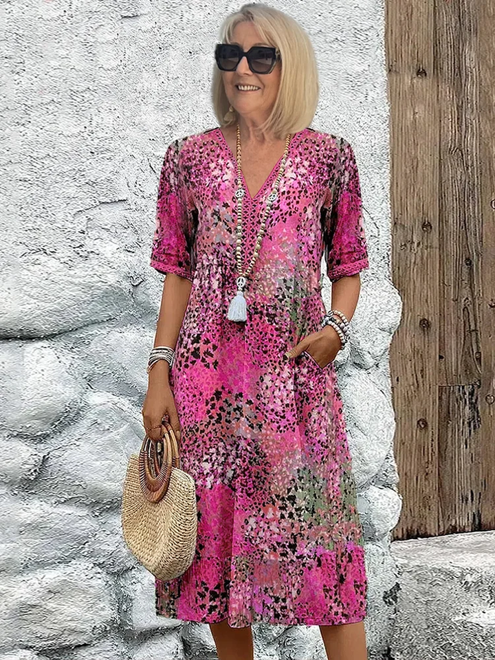 Fernanda | Vibrant mid-length Dress