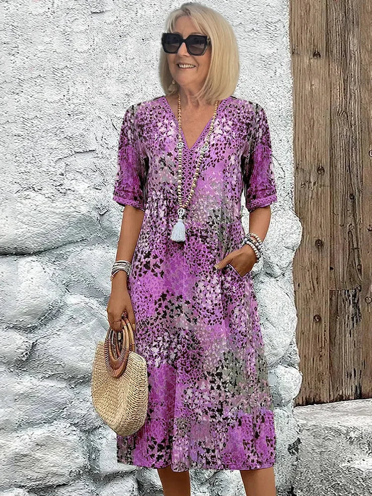 Karyl | Vibrant Mid Length Dress