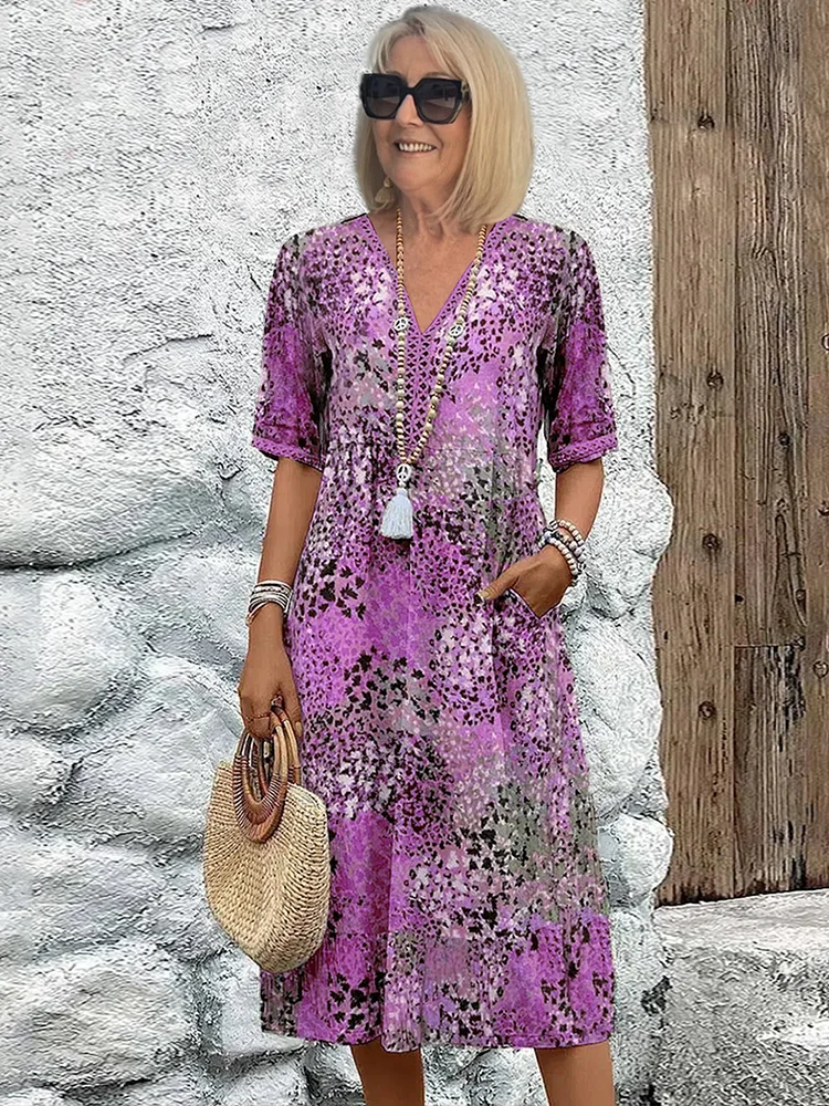 Fernanda | Vibrant mid-length Dress