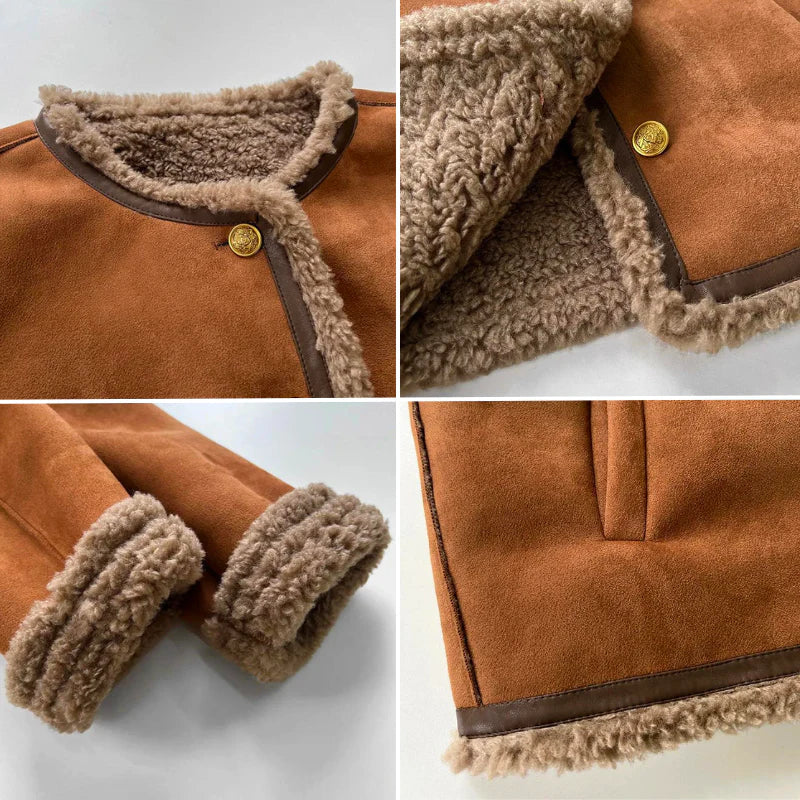 Mariella | Buttoned Sheepskin Jacket