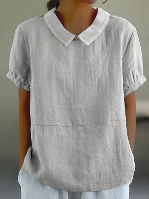 Clarissa | Relaxed Fit Collared Blouse