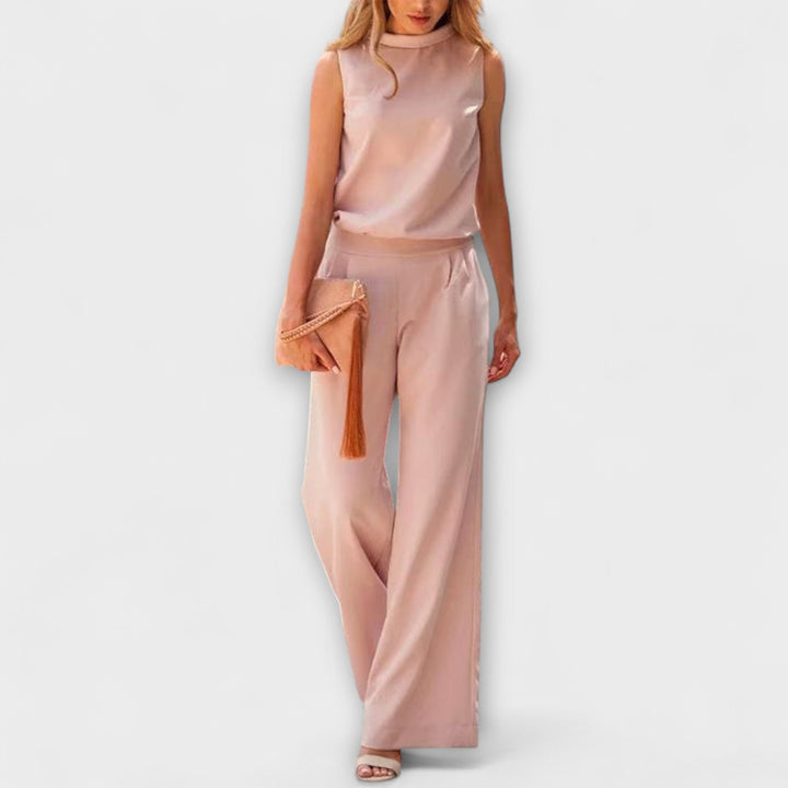 Vilma | Jumpsuit in Satin Look