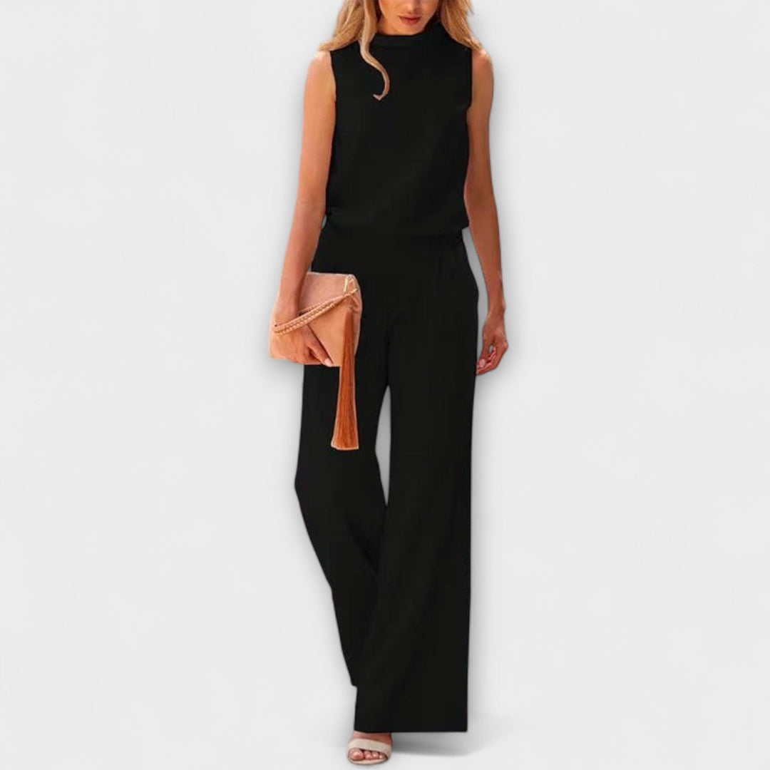 Vilma | Jumpsuit in Satin Look