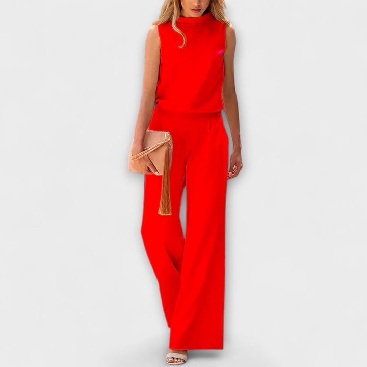 Vilma | Jumpsuit in Satin Look
