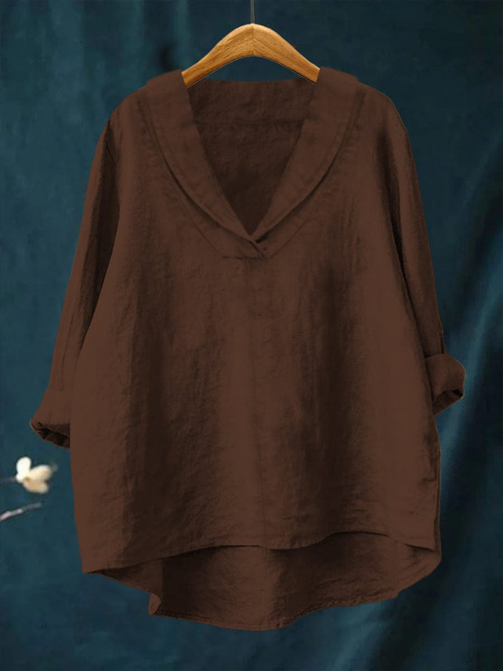 Hortense | V-Neck Fluid Blouse