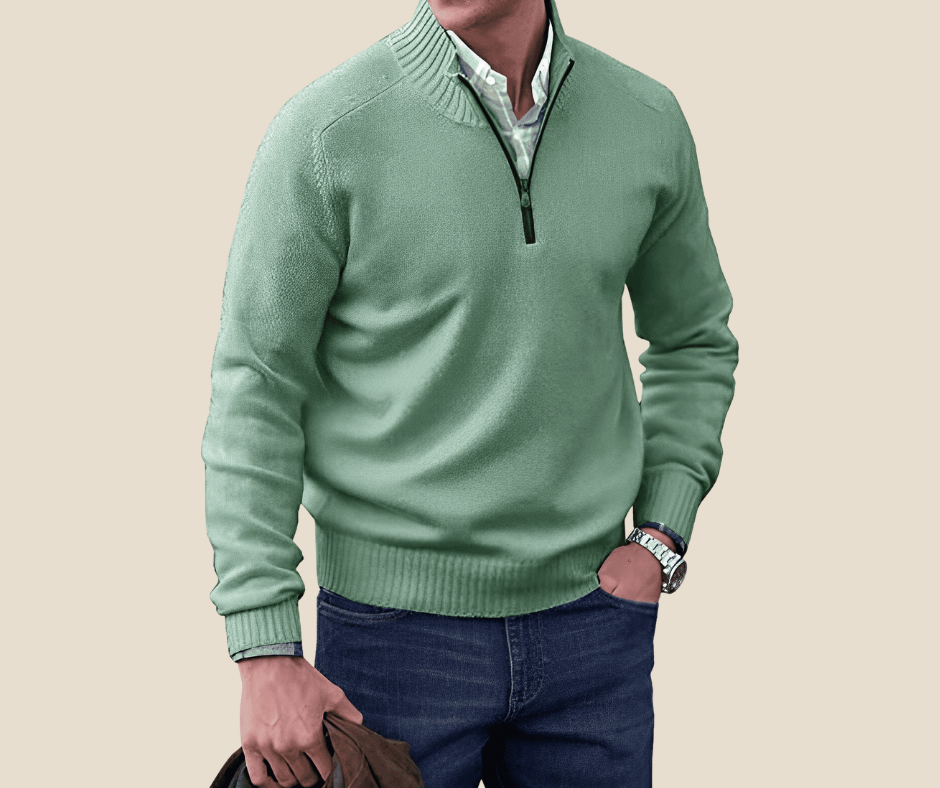 Luke™ | Polished Zip-Up Sweater