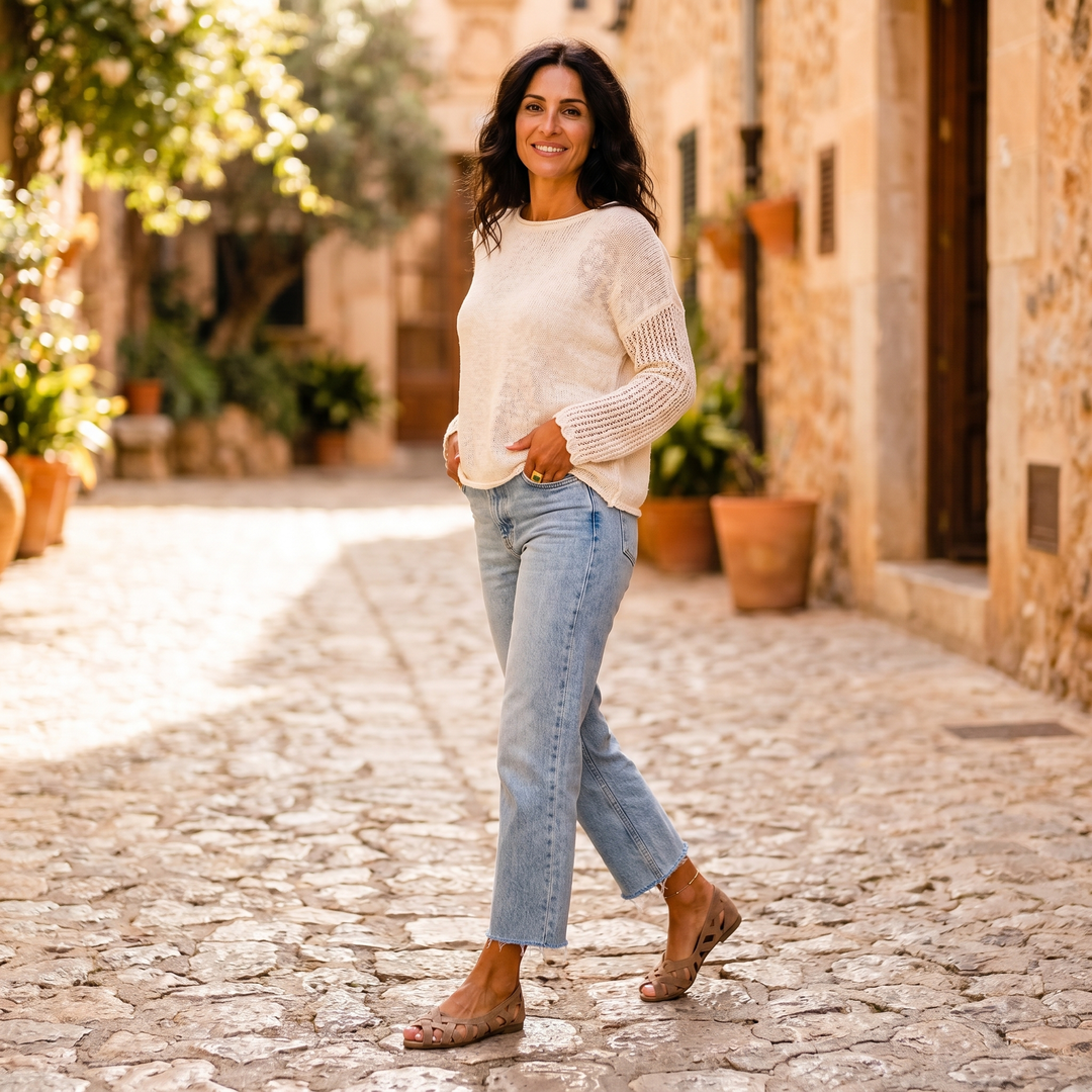 Liora | Cross-Strap Sandals
