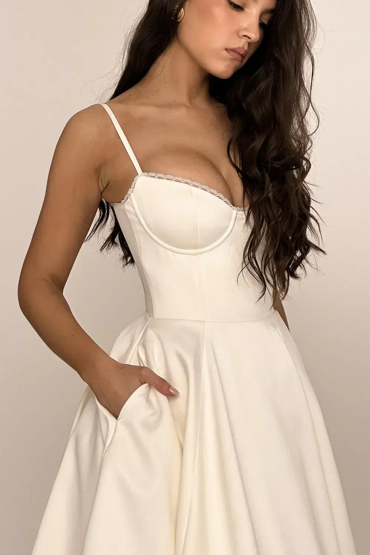 Cordelia | Delicate Tulle Accent Dress