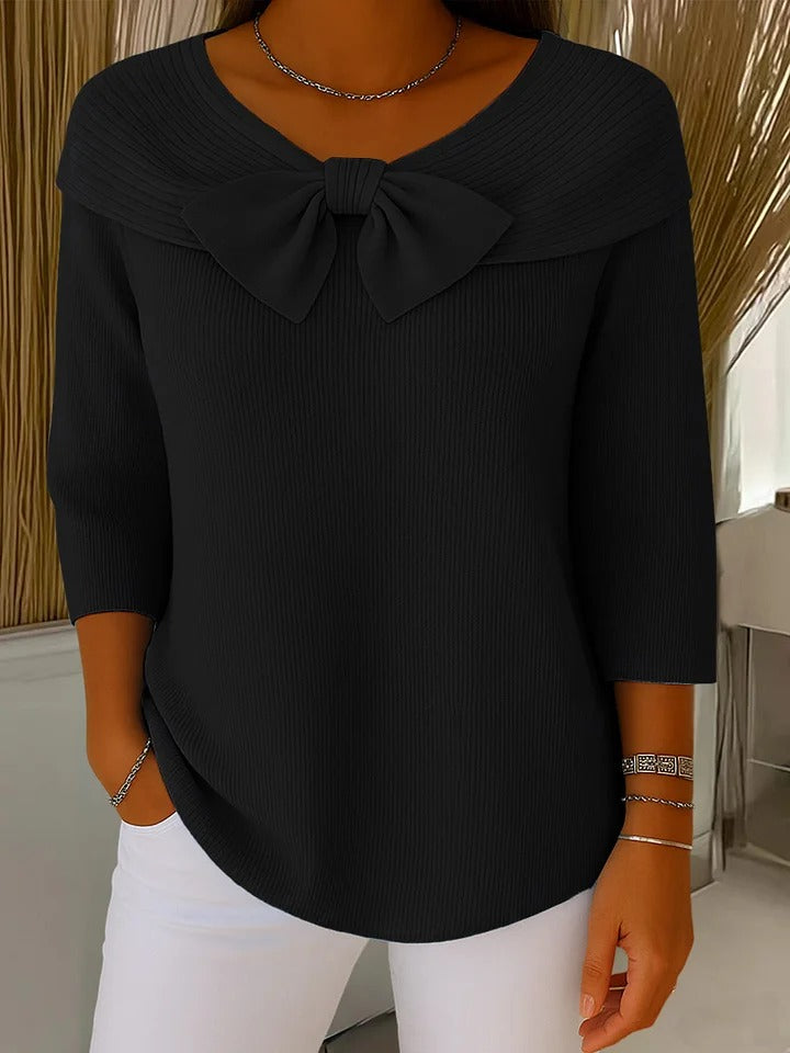 Amoura | Bow Neck Elegant Blouse