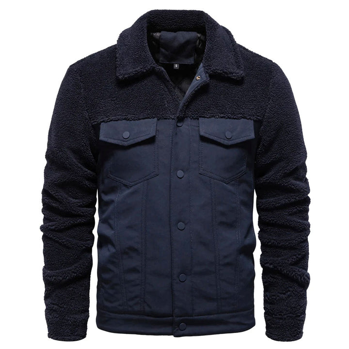 Godfrey™ | Fleece-Lined Sherpa Patchwork Jacket