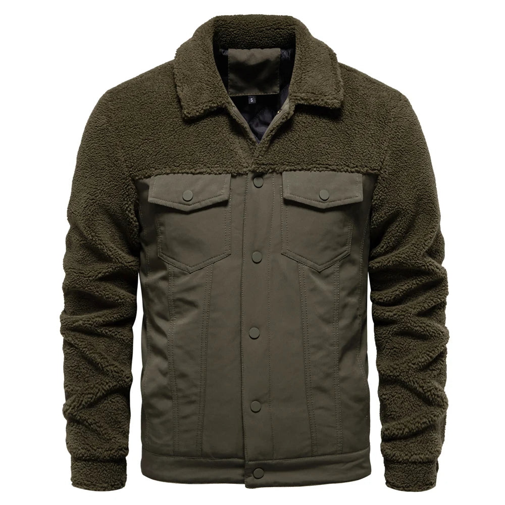 Godfrey™ | Fleece-Lined Sherpa Patchwork Jacket